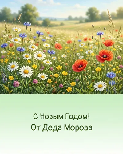 открытка от деда мороза — для детей, с мультяшным персонажем